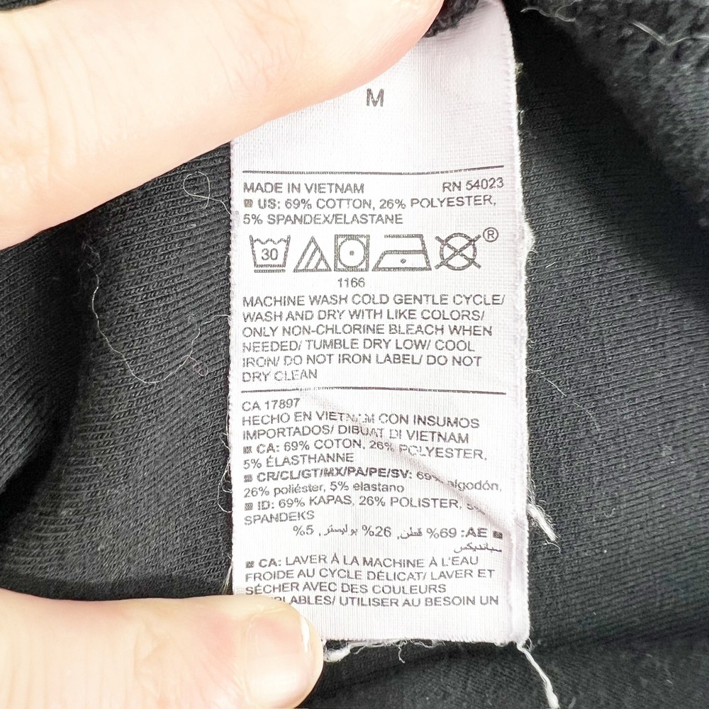 Old Navy Active quarter-zip Sweatshirt Medium Black Excellent - Picture 5 of 5